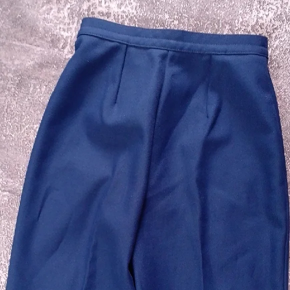Vintage 90s Women's Blue Wide Leg Pants - Picture 8 of 8